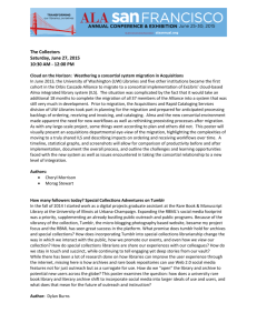 Poster Session Schedule - 2015 ALA Annual Conference