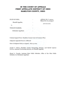 State v. Barker - Hamilton County, Ohio
