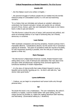 the kite runner critical analysis The kite runner essay examples pursuit of the american dream in the kite runner by khaled hosseini and the great an analysis of guilt in the kite runner,. the kite runner critical analysis The kite runner essay examples pursuit of the american dream in the kite runner by khaled hosseini and the great an analysis of guilt in the kite runner,.