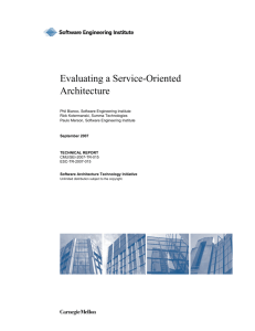Evaluating a Service-Oriented Architecture