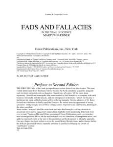 Fads & Fallacies In The Name Of Science