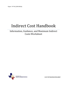 Indirect Cost Rates Handbook