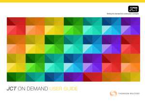 JCT On Demand User Guide