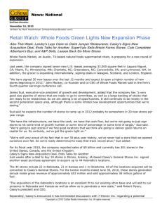 Whole Foods Green Lights New Expansion Phase