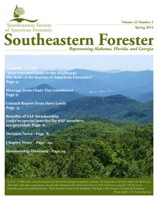 SESAF Spring 2014 Newsletter - Southeastern Society of American