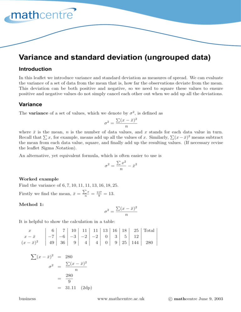 variance-and-standard-deviation-ungrouped-data