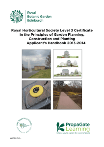 Royal Horticultural Society Level 3 Certificate in the Principles of