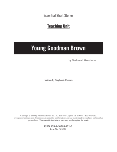 Young Goodman Brown - Essential Short Story Teaching Unit