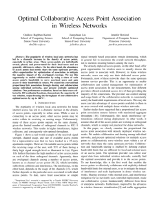 Optimal Collaborative Access Point Association in Wireless Networks