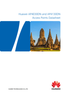 Huawei AP4030DN and AP4130DN Access Points Datasheet