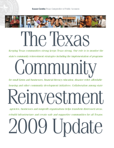 96-643 The Texas Community Reinvestment 2009 Update