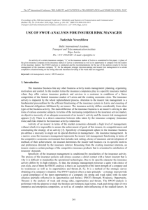 use of swot-analysis for insurer risk manager