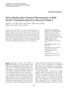 Sinus Bradycardia: Normal Phenomenon or Risk Factor? Evaluation