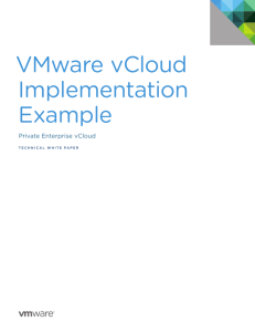 VMware vCloud Implementation Example