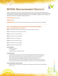 HST030: Macroeconomics (Elective)