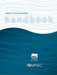 Mayor & Councilmember Handbook - Association of Washington Cities