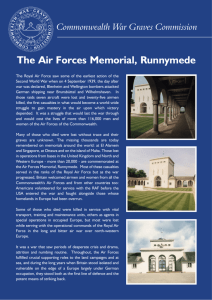 The Air Force Memorial infosheet