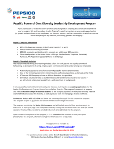 PepsiCo Power of One: Diversity Leadership Development Program