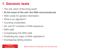 1. Genomic texts