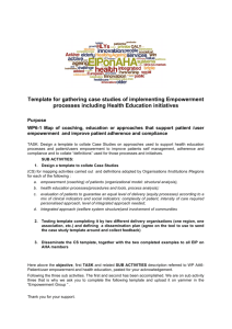 Template for gathering case studies of implementing Empowerment