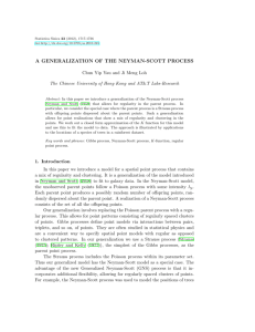 a generalization of the neyman-scott process