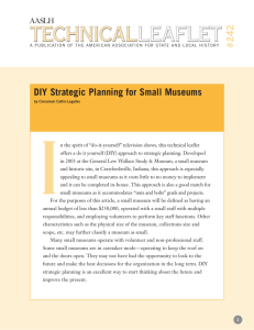 DIY Strategic Planning for Small Museums #242