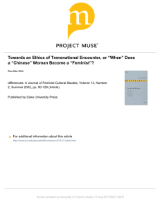 Towards an Ethics of Transnational Encounter, or