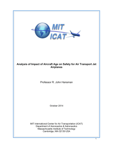 Analysis of Impact of Aircraft Age on Safety for Air Transport Jet