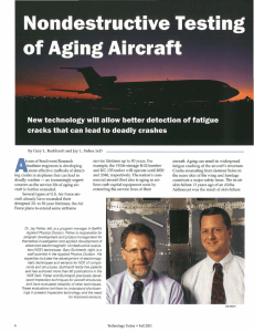 Nondestructive Testing of Aging Aircraft