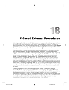 C-Based External Procedures