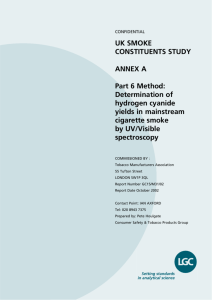 Methodology - Tobacco Manufacturers' Association