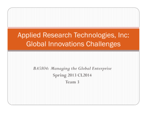 Applied research Technologies