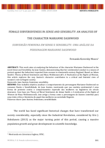 female subversiveness in sense and sensibility: an analysis of the