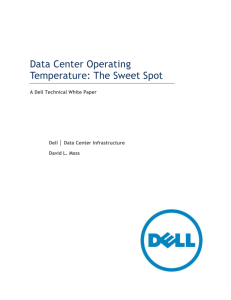 Data Center Operating Temperature: The Sweet