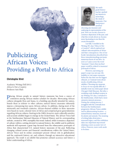 Publicizing African Voices