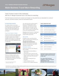 the jp morgan corporate rewards program