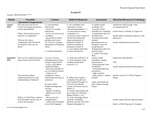 Master Map French IV 2012