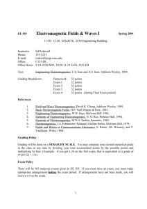 Electromagnetic Fields & Waves I
