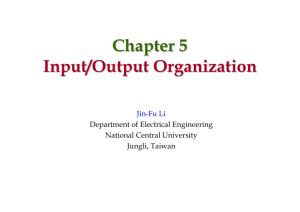 Chapter 5 Input/Output Organization