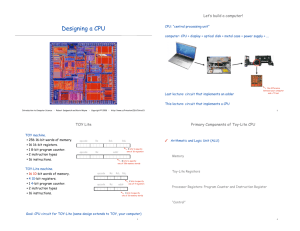 Designing a CPU