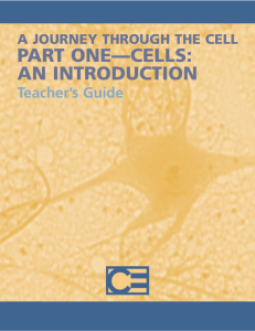 a journey through the cell part one—cells