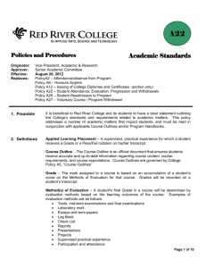 Academic Standards - Red River College