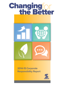2014-15 Corporate Responsibility Report