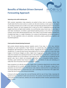 Benefits of Market-Driven Demand Forecasting Approach