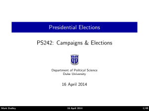 Presidential Elections - Sites@Duke