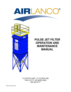 pulse jet filter operation and maintenance manual
