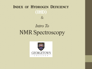 NMR Spectroscopy Intro Organic