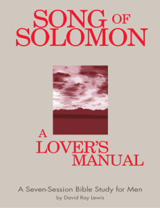 SONG OF SOLOMON "A Lover's Manual" - A Seven
