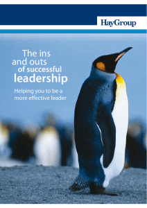 The ins and outs of successful leadership