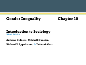 Chapter 10 Gender Inequality